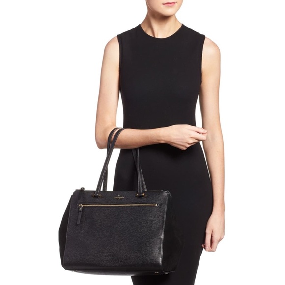 Kate Spade - Suede & Leather Tote - Picture 6 of 10